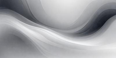 The primary subject of the image is a large, white, and gray painting of a wave. The setting is a white background, and the visual style appears to be a combination of digital art and illustration. The dominant colors in the painting are white and gray, creating a calm and serene atmosphere.