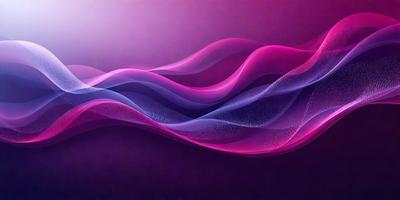 The primary subject of the image is a purple and pink wave, which is the main focus of the scene. The wave is set against a purple background, creating a visually striking contrast. The image is a digital art piece, showcasing the artist's creativity and skill in designing and rendering the wave. The colors and mood of the image are predominantly purple and pink, giving it a calming and soothing atmosphere.