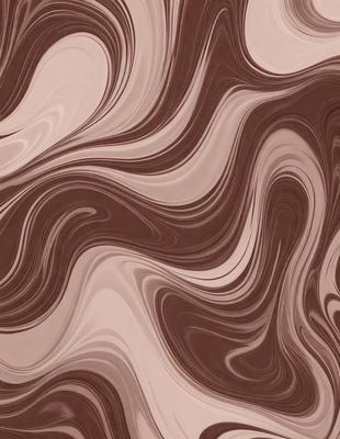 The primary subject of the image is a brown and white patterned wallpaper. The setting is a room with a brown and white striped wallpaper. The visual style is a close-up of the wallpaper, showcasing its intricate design. The dominant colors are brown and white, creating a warm and inviting atmosphere.
