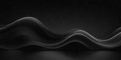 The primary subject of the image is a black and white photo of a chair. The chair is positioned in front of a black background, creating a striking contrast. The visual style of the image is a combination of photo and digital art, giving it a unique and artistic appearance. The dominant colors in the image are black and white, with the chair being the main focus. The overall atmosphere of the image is minimalistic and elegant.