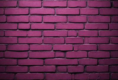 The primary subject of the image is a brick wall, which is the main object, scene, or focus of the image. The setting/background consists of a purple brick wall, which is visible in the image. The visual style of the image is a photo, as it captures the brick wall in its natural environment. The colors and mood of the image are predominantly purple, giving it a unique and distinctive appearance.