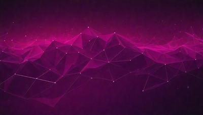 The primary subject of the image is a purple background with a pattern of geometric shapes. The setting appears to be a dark, possibly futuristic environment. The visual style of the image is a combination of digital art and illustration, creating a unique and intriguing pattern. The dominant colors in the image are purple and pink, giving the scene a moody and atmospheric feel.