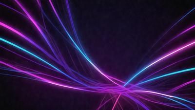 The primary subject of the image is a purple and blue light, which appears to be a neon light or a light effect. The light is shining brightly, creating a visually striking scene. The setting is a dark background, which contrasts with the light, making it stand out even more. The visual style of the image is a combination of digital art and illustration, as the light appears to be a digital effect or a lighting design. The colors and mood of the image are predominantly purple and blue