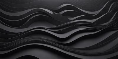 The primary subject of the image is a black and white patterned wall. The setting is a black background, and the visual style is a patterned wall. The dominant colors are black and white, creating a bold and striking atmosphere.