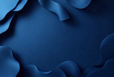 The primary subject of the image is a blue background with a pattern of swirls and curves. The setting is a dark blue background, which creates a contrast with the swirls and curves. The visual style is a combination of digital art and illustration, as the swirls and curves are intricately designed and detailed. The colors and mood of the image are predominantly dark blue, creating a sense of depth and sophistication.