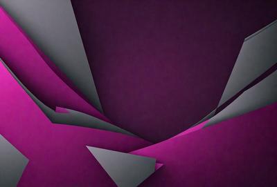 The primary subject of the image is a purple and gray geometric pattern. The setting is a purple background, which creates a visually striking contrast with the pattern. The visual style is a combination of digital art and illustration, giving the image a modern and artistic appearance. The dominant colors are purple and gray, creating a calm and sophisticated mood.