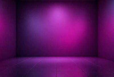 The primary subject of the image is a purple wall with a purple light shining on it. The setting is a room with a purple wall and a purple floor. The visual style is a photo, and the colors and mood are predominantly purple, creating a calm and serene atmosphere.