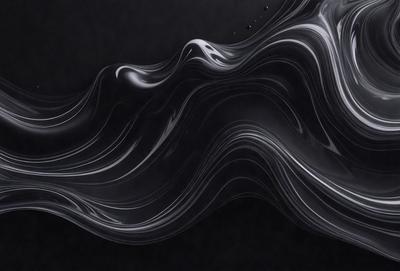 The primary subject of the image is a black and white pattern, which appears to be a digital art or illustration. The setting is a dark background, which contrasts with the pattern. The visual style is modern and artistic, creating a unique and captivating image. The colors and mood of the image are predominantly dark and moody, with the black and white pattern adding a sense of depth and intrigue to the scene.