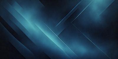 The primary subject of the image is a blue and black geometric pattern. The setting is a dark blue background, which creates a striking contrast with the pattern. The visual style is a combination of digital art and illustration, giving the image a modern and artistic appearance. The dominant colors are blue and black, creating a sense of depth and sophistication.