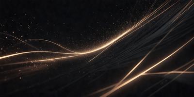 The primary subject of the image is a bright, glowing light source, possibly a lightning bolt or a sparkler, illuminating a dark background. The setting appears to be a night sky, with the light source creating a dramatic and captivating visual effect. The visual style of the image is a combination of photo and digital art, as it captures the light source's movement and intensity. The colors and mood of the image are predominantly dark and moody, with the bright light source standing out