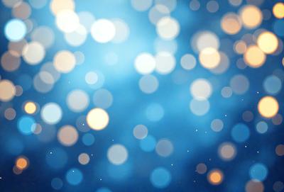 The primary subject of the image is a blue background with a pattern of bright, white, and yellow lights. The setting appears to be a night sky, with the lights creating a visually striking and luminous atmosphere. The visual style of the image is a combination of digital art and illustration, as the lights are arranged in a way that resembles a painting or drawing. The colors and mood of the image are predominantly blue, with the white and yellow lights adding a sense of warmth and vibrancy to