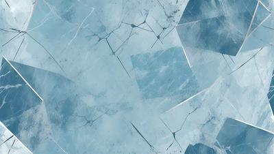 The primary subject of the image is a blue and white patterned surface, which appears to be a piece of art or a design. The setting is a blue and white background, which complements the artwork. The visual style is a combination of digital art and illustration, creating a unique and eye-catching design. The colors and mood of the image are predominantly blue and white, giving it a clean and modern appearance.