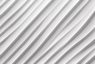 The primary subject of the image is a white wall with a pattern of vertical lines. The setting is a room with a white background, and the visual style appears to be a photo. The dominant colors are white and gray, creating a clean and minimalist atmosphere.
