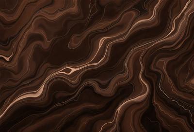 The primary subject of the image is a close-up of a brown and white marbled surface, which appears to be a patterned stone or a textured wall. The setting is indoors, with the marbled surface being the main focus of the image. The visual style is a close-up, which emphasizes the intricate details of the marbled surface. The colors and mood of the image are predominantly brown and white, giving it a natural and earthy feel.