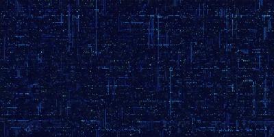 The primary subject of the image is a blue background with a pattern of blue and white lines. The setting appears to be a night sky, with the background being a dark blue color. The visual style of the image is digital art, as it is a pattern of blue and white lines on a dark blue background. The colors and mood of the image are predominantly blue, creating a calm and serene atmosphere.