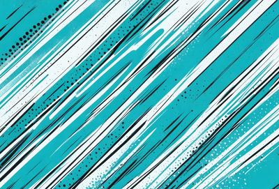 The primary subject of the image is a blue and white striped pattern. The setting is a blue and white background, which creates a visually striking contrast. The visual style is a combination of digital art and illustration, giving the image a modern and artistic appearance. The dominant colors are blue and white, creating a calm and soothing atmosphere.