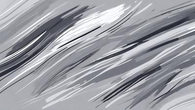 The primary subject of the image is a large, abstract painting of a wave. The setting is a gray background, which complements the artwork. The visual style is a combination of digital art and illustration, creating a unique and captivating piece. The dominant colors are gray and white, which contribute to the overall mood of the painting, evoking a sense of calmness and tranquility.