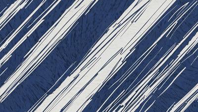 The primary subject of the image is a blue and white striped pattern. The setting is a blue background, and the visual style appears to be a digital art or illustration. The dominant colors are blue and white, creating a calm and soothing atmosphere.