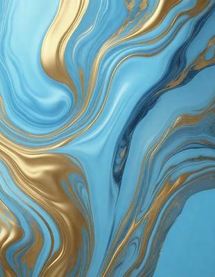The primary subject of the image is a blue and gold swirl pattern, which is the main object, scene, or focus of the image. The setting or background features a blue and gold swirl pattern, which creates a visually appealing and cohesive environment. The visual style of the image is a combination of digital art and illustration, as it showcases a unique and intricate design. The dominant colors in the image are blue and gold, which contribute to a sense of depth, richness, and sophistication.