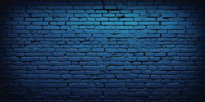 The primary subject of the image is a brick wall with a blue tint. The setting is a brick wall, and the visual style is a photo. The dominant colors are blue and white, creating a calm and serene atmosphere.