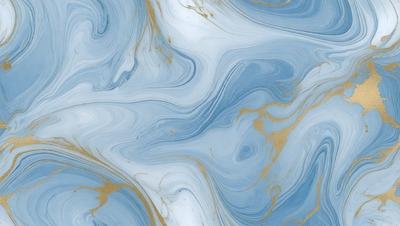 The primary subject of the image is a blue and gold swirling pattern, which appears to be a painting or a digital artwork. The setting is a blue and gold background, which complements the swirling pattern. The visual style is a mix of digital art and painting, creating a unique and eye-catching design. The colors and mood of the image are predominantly blue and gold, giving it a warm and inviting atmosphere.