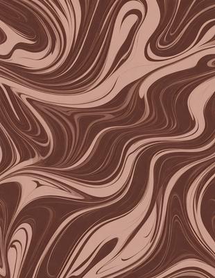 The primary subject of the image is a brown and white patterned wallpaper. The setting is a room with a brown and white patterned wallpaper on the wall. The visual style is a close-up of the wallpaper, showcasing its intricate design. The colors and mood of the image are warm and inviting, with the brown and white pattern creating a cozy atmosphere.