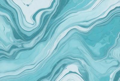 The primary subject of the image is a blue and white marbled tile. The setting is a bathroom, as the tile is placed on a wall. The visual style is a close-up of the tile, showcasing its intricate design. The dominant colors are blue and white, creating a calm and soothing atmosphere.