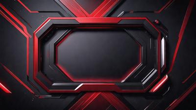 The primary subject of the image is a black and red patterned wall. The setting is a room with a black and red wall, which serves as the background. The visual style is a close-up of the wall, showcasing the intricate pattern. The dominant colors are black and red, creating a bold and striking atmosphere.