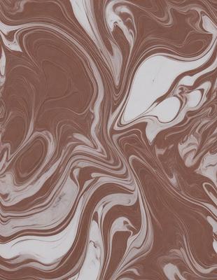 The image features a brown and white marbled pattern, which gives it a unique and intricate appearance. The primary subject is the marbled pattern, which is the main focus of the image. The setting is a surface, possibly a wall or a table, with the marbled pattern as the background. The visual style is a combination of a photo and digital art, as the marbled pattern appears to be a blend of both. The colors and mood of the image are predominantly brown and white, creating a sense of elegance