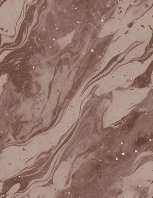 The primary subject of the image is a marbled surface with a brown and white color scheme. The setting is a bathroom, as indicated by the presence of a sink. The visual style is a close-up of the marbled surface, showcasing its intricate patterns and textures. The colors and mood of the image are warm and inviting, with the brown and white tones creating a sense of elegance and sophistication.