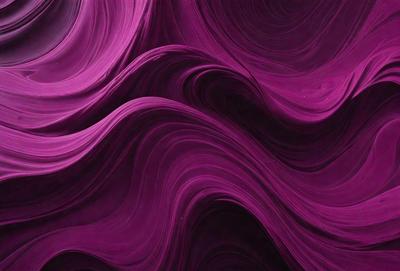 The primary subject of the image is a purple, swirling, and flowing pattern. The setting is a purple background, which complements the swirling pattern. The visual style is a digital art or illustration, as the purple swirls are created with a computer or digital tool. The colors and mood of the image are predominantly purple, giving it a calming and soothing atmosphere.