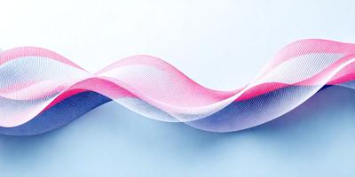The primary subject of the image is a wave, which is the main object, scene, or focus of the image. The wave is depicted in a digital art style, with a blue background and a pink and blue color scheme. The wave is wavy and appears to be a part of a larger pattern.