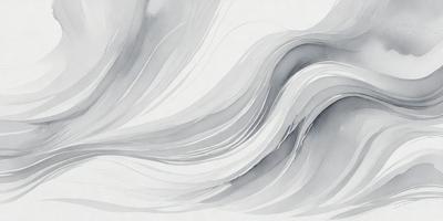 The primary subject of the image is a large, flowing wave. The wave is depicted in a watercolor style, giving it a vibrant and dynamic appearance. The setting is a white background, which provides a clean and minimalist look to the artwork. The visual style is a combination of digital art and traditional watercolor painting, creating a unique and captivating piece of art. The dominant colors in the image are shades of blue and white, which evoke a sense of calmness and tranquility.