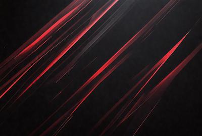 The primary subject of the image is a red and black striped pattern. The setting is a dark background, which contrasts with the bright red and black stripes. The visual style appears to be a digital art or illustration, as the stripes are well-defined and the overall composition is clean and organized. The colors and mood of the image are bold and striking, with the red and black stripes creating a sense of energy and intensity.