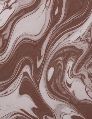 The primary subject of the image is a close-up of a brown and white marbled pattern. The setting is a surface with a marbled pattern, possibly a wall or a table. The visual style appears to be a close-up of a marbled pattern, which gives the image a textured and detailed appearance. The colors and mood of the image are predominantly brown and white, creating a sense of depth and complexity in the marbled pattern.