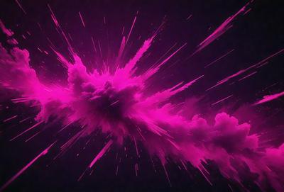 The primary subject of the image is a purple cloud, which is the main object, scene, or focus of the image. The setting or background is a dark, pinkish purple sky, which adds to the overall atmosphere. The visual style of the image is a combination of photo and digital art, creating a unique and artistic representation of the purple cloud. The colors and mood of the image are predominantly purple, with a slightly darker and more dramatic tone, giving the scene a sense of intensity and