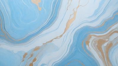 The primary subject of the image is a blue and white marbled wall. The setting is a room with a blue and white marbled wall, which serves as the background. The visual style of the image is a photo, capturing the intricate patterns and textures of the marbled wall. The dominant colors in the image are blue and white, creating a calm and serene atmosphere.