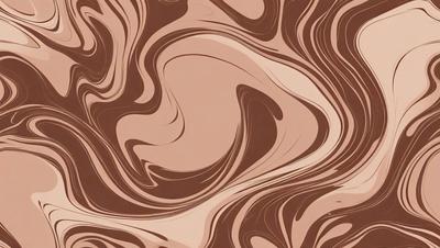 The primary subject of the image is a brown and white patterned wallpaper. The setting is a room with a brown and white patterned wallpaper. The visual style is a patterned wallpaper, which gives the room a unique and artistic atmosphere. The dominant colors are brown and white, creating a warm and inviting environment.