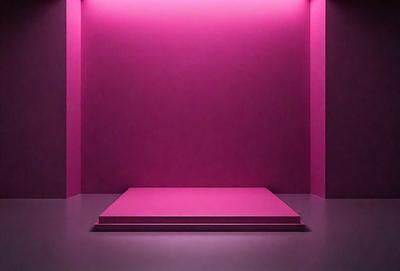 The primary subject of the image is a pink wall. The setting is a room with a pink wall, and the visual style is a photo. The dominant colors in the image are pink, and the overall atmosphere is bright and vibrant.
