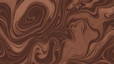The primary subject of the image is a close-up of a wooden surface with a swirling pattern. The setting is a wooden table, and the visual style appears to be a combination of a photo and a digital art or illustration. The dominant colors are brown and black, creating a rich and textured atmosphere.
