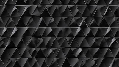 The primary subject of the image is a black and white patterned wall. The setting is a black background, and the visual style is a patterned wallpaper. The dominant colors are black and white, creating a bold and striking appearance.