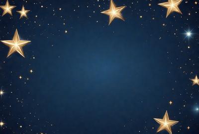 The primary subject of the image is a blue starry sky. The setting is a nighttime scene with a dark blue background. The visual style is a digital art or illustration, creating a sense of depth and dimension. The colors and mood are predominantly dark and moody, with the starry sky providing a sense of wonder and mystery.