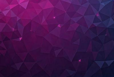 The primary subject of the image is a purple and pink geometric pattern. The setting is a dark background, which contrasts with the vibrant colors of the pattern. The visual style is a combination of digital art and illustration, creating a unique and eye-catching design. The dominant colors are purple and pink, giving the image a warm and inviting atmosphere.