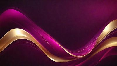 The primary subject of the image is a purple and gold swirl pattern. The setting is a dark background, which contrasts with the vibrant colors of the swirl pattern. The visual style is a digital art or illustration, as the swirl pattern appears to be a digital creation. The colors and mood of the image are predominantly purple and gold, creating a sense of warmth and elegance.