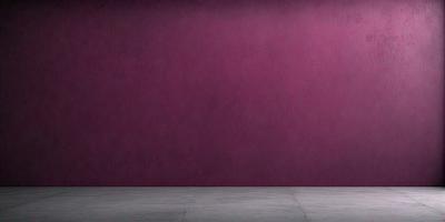 The primary subject of the image is a wall painted in a deep shade of purple. The setting is a room with a hardwood floor. The visual style is a photo, and the colors and mood convey a sense of calmness and tranquility.