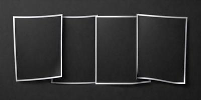 The primary subject of the image is a set of three black and white photographs. The setting is a black background, which provides a stark contrast to the photographs. The visual style is a combination of photo and digital art, as the photographs are displayed in a digital manner. The colors and mood of the image are predominantly black and white, giving it a classic and timeless feel.