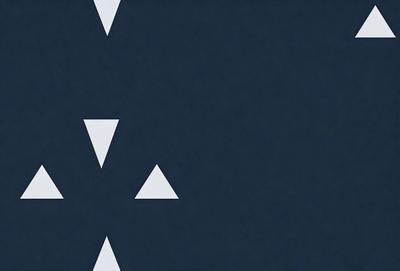 The primary subject of the image is a blue background with white triangles. The setting is a dark blue background, and the visual style appears to be a pattern or a digital artwork. The dominant colors are blue and white, creating a calm and soothing atmosphere.
