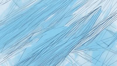 The primary subject of the image is a blue and white pattern, which appears to be a digital art or illustration. The setting is a blue sky, and the visual style suggests that the image is a digital art or illustration. The dominant colors are blue and white, creating a calm and serene atmosphere.
