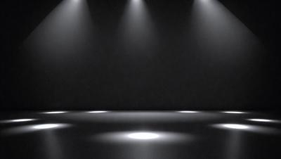 The primary subject of the image is a black background with a white circle in the center. The setting is a dark room, and the visual style appears to be a digital art or illustration. The colors are predominantly black and white, creating a stark and dramatic atmosphere.