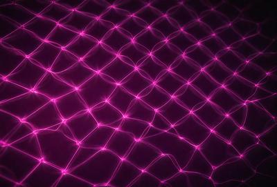 The primary subject of the image is a purple background with a pattern of pink and purple dots. The setting is a dark background, which contrasts with the bright colors of the dots. The visual style is a combination of digital art and illustration, creating a unique and eye-catching design. The colors and mood of the image are vibrant and energetic, with the pink and purple dots creating a sense of movement and dynamism.